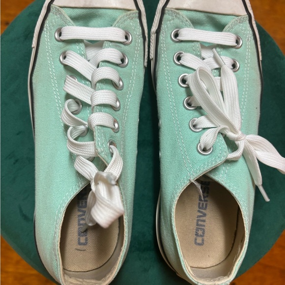 Seafoam All Star Converse Women’s 8 - Picture 4 of 7